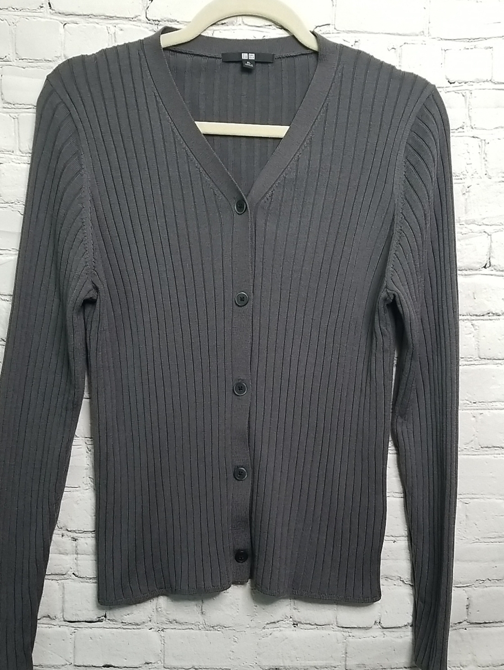 Gray Cardigan Sweater Womens Xlarge